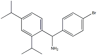 [2,4-bis(propan-2-yl)phenyl](4-bromophenyl)methanamine Struktur