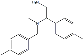 [2-amino-1-(4-methylphenyl)ethyl](methyl)[(4-methylphenyl)methyl]amine Struktur