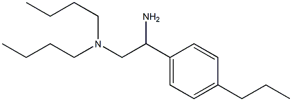 [2-amino-2-(4-propylphenyl)ethyl]dibutylamine Struktur