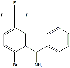 [2-bromo-5-(trifluoromethyl)phenyl](phenyl)methanamine Struktur