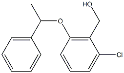 [2-chloro-6-(1-phenylethoxy)phenyl]methanol Struktur