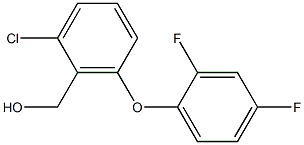 [2-chloro-6-(2,4-difluorophenoxy)phenyl]methanol Struktur