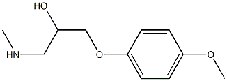 [2-hydroxy-3-(4-methoxyphenoxy)propyl](methyl)amine Struktur