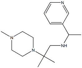 [2-methyl-2-(4-methylpiperazin-1-yl)propyl][1-(pyridin-3-yl)ethyl]amine Struktur