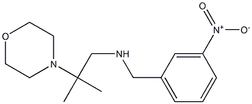 [2-methyl-2-(morpholin-4-yl)propyl][(3-nitrophenyl)methyl]amine Struktur