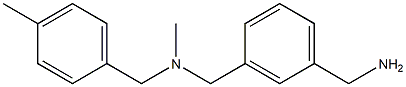 [3-({methyl[(4-methylphenyl)methyl]amino}methyl)phenyl]methanamine Struktur