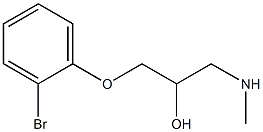 [3-(2-bromophenoxy)-2-hydroxypropyl](methyl)amine Struktur