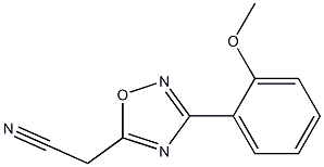 [3-(2-methoxyphenyl)-1,2,4-oxadiazol-5-yl]acetonitrile Struktur