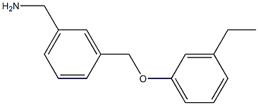 [3-(3-ethylphenoxymethyl)phenyl]methanamine Struktur