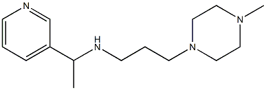 [3-(4-methylpiperazin-1-yl)propyl][1-(pyridin-3-yl)ethyl]amine Struktur