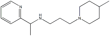 [3-(4-methylpiperidin-1-yl)propyl][1-(pyridin-2-yl)ethyl]amine Struktur