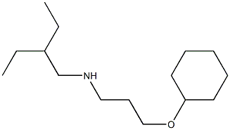 [3-(cyclohexyloxy)propyl](2-ethylbutyl)amine Struktur