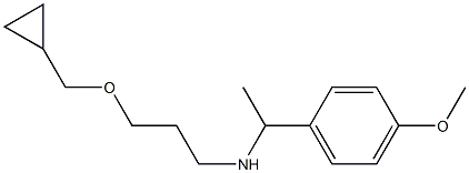 [3-(cyclopropylmethoxy)propyl][1-(4-methoxyphenyl)ethyl]amine Struktur