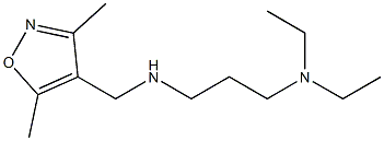 [3-(diethylamino)propyl][(3,5-dimethyl-1,2-oxazol-4-yl)methyl]amine Struktur