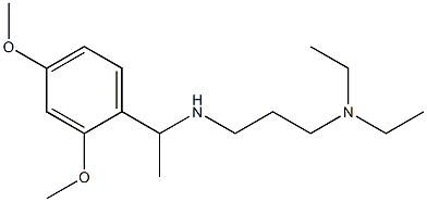 [3-(diethylamino)propyl][1-(2,4-dimethoxyphenyl)ethyl]amine Struktur