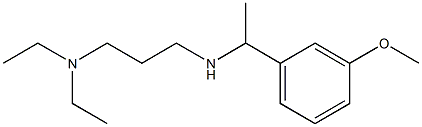 [3-(diethylamino)propyl][1-(3-methoxyphenyl)ethyl]amine Struktur