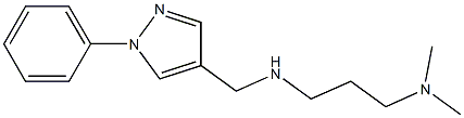 [3-(dimethylamino)propyl][(1-phenyl-1H-pyrazol-4-yl)methyl]amine Struktur