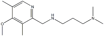 [3-(dimethylamino)propyl][(4-methoxy-3,5-dimethylpyridin-2-yl)methyl]amine Struktur