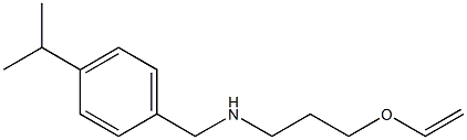 [3-(ethenyloxy)propyl]({[4-(propan-2-yl)phenyl]methyl})amine Struktur