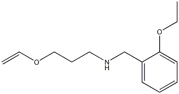 [3-(ethenyloxy)propyl][(2-ethoxyphenyl)methyl]amine Struktur