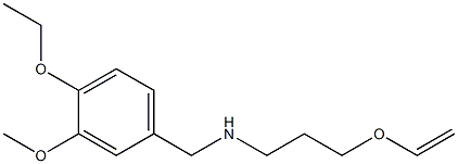 [3-(ethenyloxy)propyl][(4-ethoxy-3-methoxyphenyl)methyl]amine Struktur