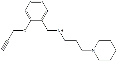 [3-(piperidin-1-yl)propyl]({[2-(prop-2-yn-1-yloxy)phenyl]methyl})amine Struktur