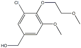 [3-chloro-5-methoxy-4-(2-methoxyethoxy)phenyl]methanol Struktur