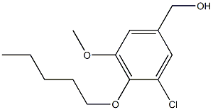 [3-chloro-5-methoxy-4-(pentyloxy)phenyl]methanol Struktur