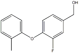 [3-fluoro-4-(2-methylphenoxy)phenyl]methanol Struktur