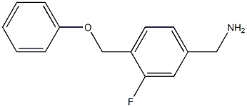 [3-fluoro-4-(phenoxymethyl)phenyl]methanamine Struktur