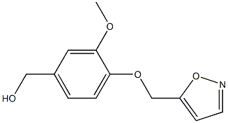 [3-methoxy-4-(1,2-oxazol-5-ylmethoxy)phenyl]methanol Struktur