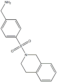 [4-(1,2,3,4-tetrahydroisoquinoline-2-sulfonyl)phenyl]methanamine Struktur