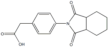 [4-(1,3-dioxooctahydro-2H-isoindol-2-yl)phenyl]acetic acid Struktur