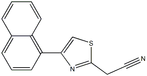 [4-(1-naphthyl)-1,3-thiazol-2-yl]acetonitrile Struktur