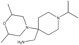 [4-(2,6-dimethylmorpholin-4-yl)-1-isopropylpiperidin-4-yl]methylamine Struktur