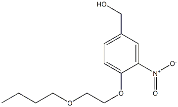 [4-(2-butoxyethoxy)-3-nitrophenyl]methanol Struktur