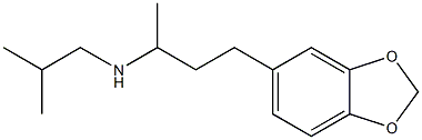 [4-(2H-1,3-benzodioxol-5-yl)butan-2-yl](2-methylpropyl)amine Struktur