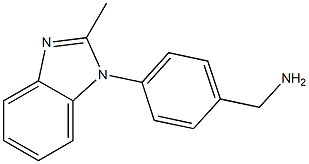 [4-(2-methyl-1H-1,3-benzodiazol-1-yl)phenyl]methanamine Struktur