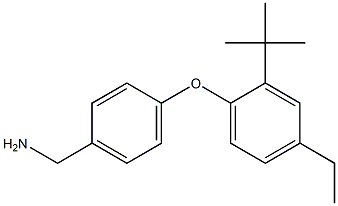 [4-(2-tert-butyl-4-ethylphenoxy)phenyl]methanamine Struktur