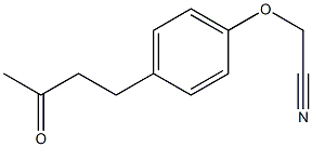 [4-(3-oxobutyl)phenoxy]acetonitrile Struktur