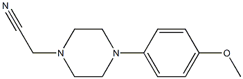 [4-(4-methoxyphenyl)piperazin-1-yl]acetonitrile Struktur