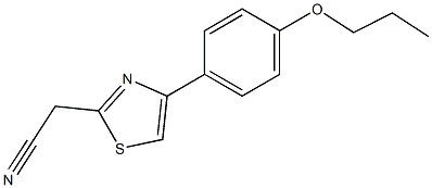 [4-(4-propoxyphenyl)-1,3-thiazol-2-yl]acetonitrile Struktur