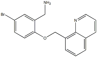 [5-bromo-2-(quinolin-8-ylmethoxy)phenyl]methanamine Struktur