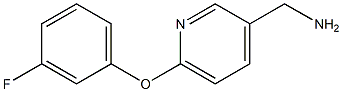 [6-(3-fluorophenoxy)pyridin-3-yl]methylamine Struktur