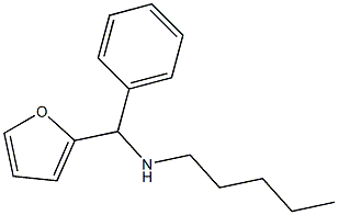 [furan-2-yl(phenyl)methyl](pentyl)amine Struktur