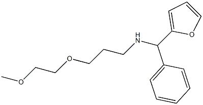 [furan-2-yl(phenyl)methyl][3-(2-methoxyethoxy)propyl]amine Struktur