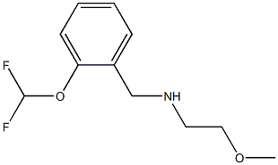 {[2-(difluoromethoxy)phenyl]methyl}(2-methoxyethyl)amine Struktur