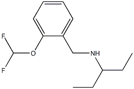 {[2-(difluoromethoxy)phenyl]methyl}(pentan-3-yl)amine Struktur