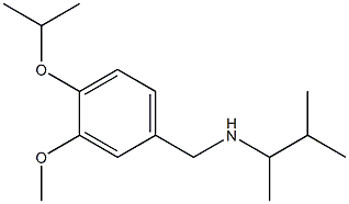 {[3-methoxy-4-(propan-2-yloxy)phenyl]methyl}(3-methylbutan-2-yl)amine Struktur