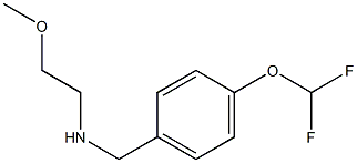 {[4-(difluoromethoxy)phenyl]methyl}(2-methoxyethyl)amine Struktur